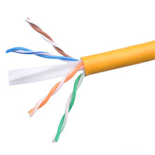 Cable UTP CAT6 LSZH Fluke probado Soild Bare Copper Yellow